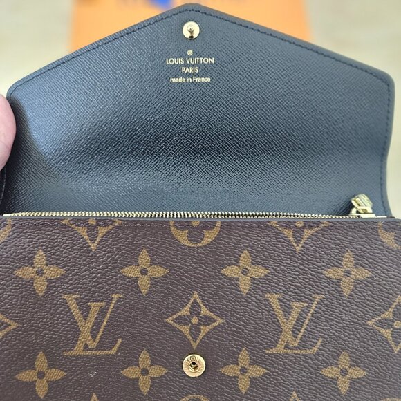 Brand New Authentic Louis Vuitton Sarah NM3 M. Reverse Wallet Mono, Brown - Picture 14 of 16